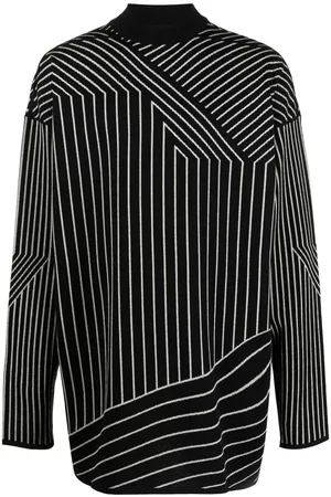 Rick Owens Multi-stripe virgin wool jumper