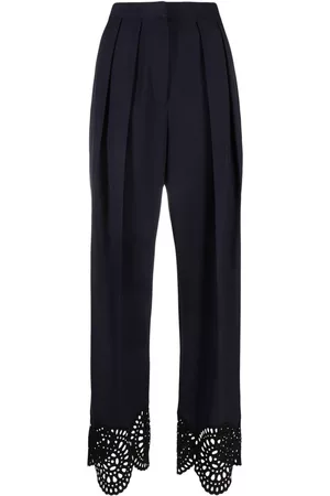 Stella McCartney Broderie anglaise-trimmed trousers