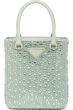 Prada Small Panier Crystal-embellished Tote Bag