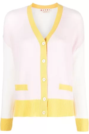 Marni Contrasting-trim knit cardigan