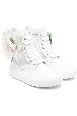 MONNALISA Floral-detail 35mm ankle boots