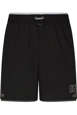 Dolce & Gabbana Thigh-length monogram-print swim shorts