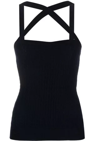 Patou Cable-knit halterneck top