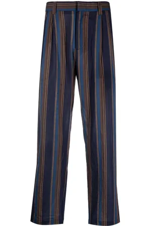 Viktor & Rolf Men Pants - Stripe-print straight-leg trousers