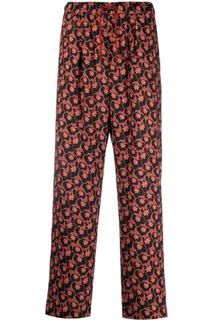 Viktor & Rolf Men Pants - All-over floral-print trousers