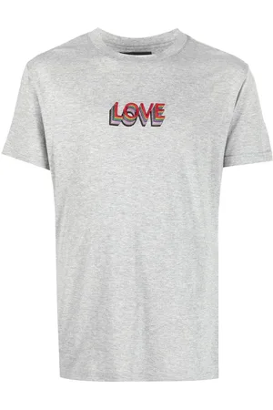 Viktor & Rolf Men Short Sleeve - Love-print cotton-blend T-shirt