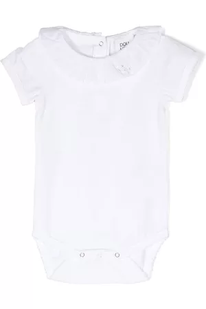 DOUUOD KIDS Frilled bib collar cotton body