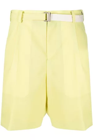 SACAI Belted-waist bermuda shorts