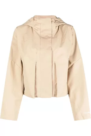 Calvin Klein Drawstring-hood rain jacket