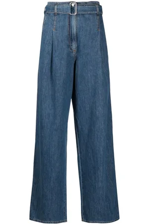 Serafini Belted wide-leg jeans