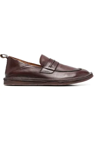 Moma Grained-leather moccasin loafers