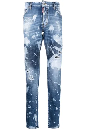 Dsquared2 Paint-splatter straight-leg jeans