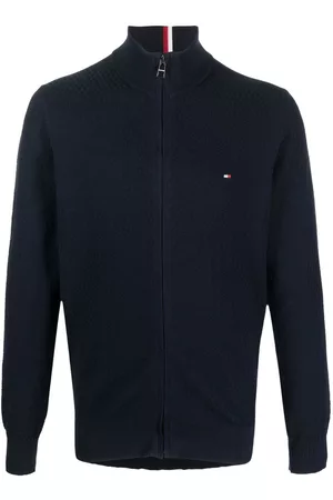 Tommy Hilfiger Logo-patch cotton cardigan