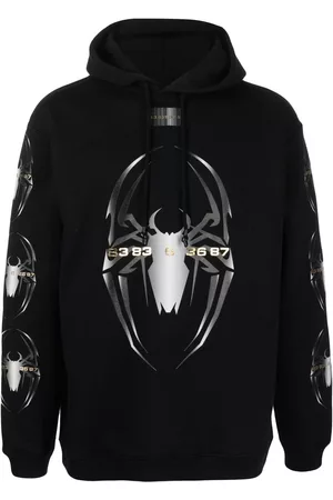 VTMNTS Spider-print drawstring hoodie