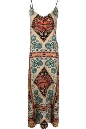 PIERRE-LOUIS MASCIA Silk graphic-print maxi dress