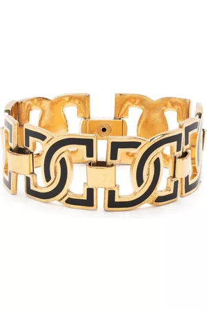 Céline 1990s enamel detail bracelet