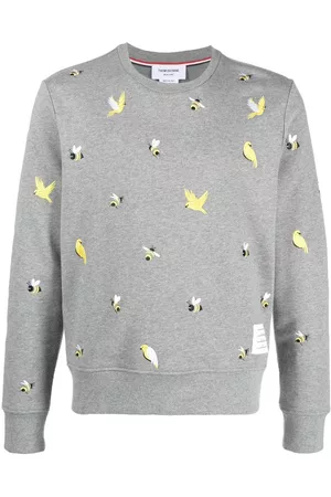 Thom Browne Embroidered cotton sweatshirt