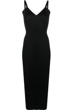 OUR LEGACY V-neck ribbed-knit dress