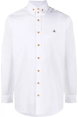 Vivienne Westwood Embroidered-Orb poplin shirt