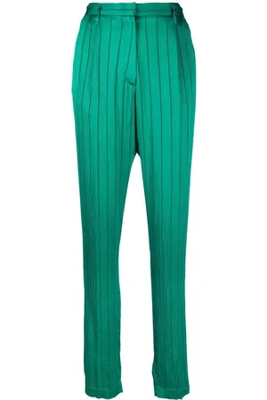 FORTE FORTE Striped high-waisted trousers