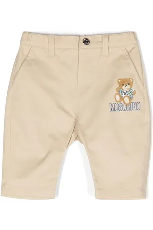 Moschino Teddy Bear-print cotton chinos