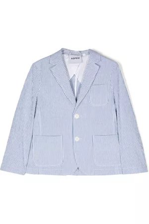 Aspesi Striped single-breasted blazer