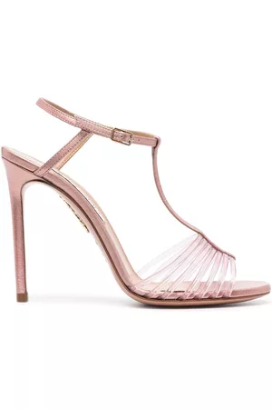Aquazzura Amore Mio 105mm leather sandals