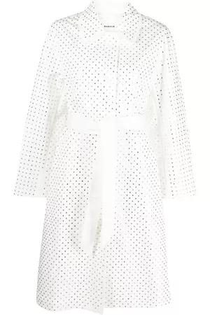 P.A.R.O.S.H. Rhinestone-embellished cotton trench coat