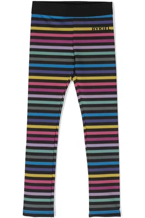 Sonia Rykiel Enfant Logo-print striped leggings