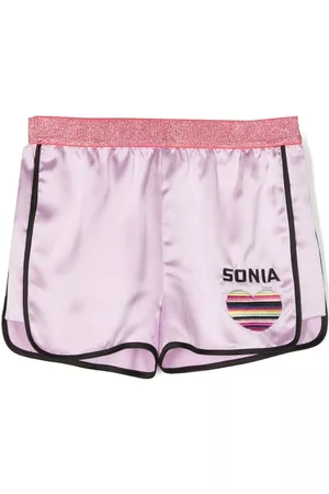 Sonia Rykiel Enfant Logo-embroidered track shorts