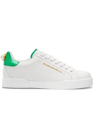 Dolce & Gabbana Portofino logo-tag leather sneakers
