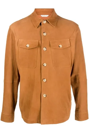 Manuel Ritz Lambskin classic shirt jacket