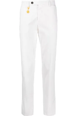 Manuel Ritz Straight-leg cotton trousers