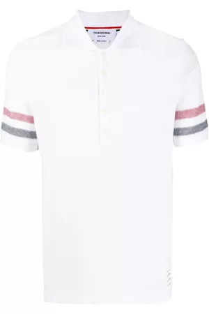 Thom Browne RWB Stripe cotton polo shirt