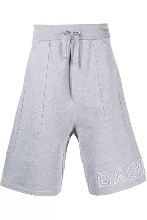 Balmain Logo-print cotton Bermuda shorts