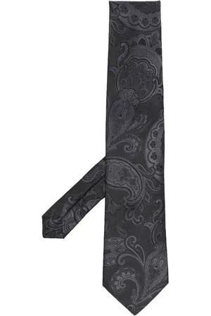 Etro Men Bow Ties - Paisley print silk tie
