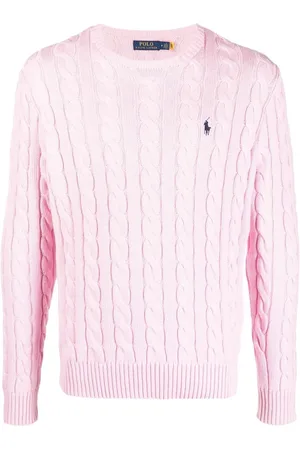 Ralph Lauren Embroidered-logo cable-knit jumper