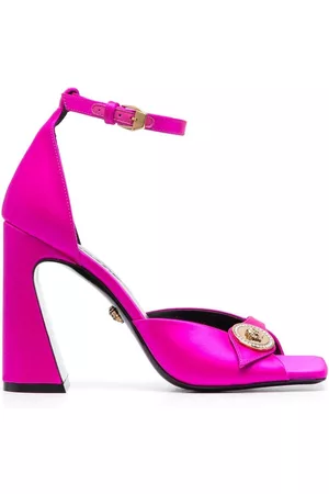 VERSACE Medusa 110mm satin sandals