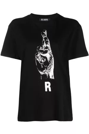 RAF SIMONS Graphic-print cotton T-shirt