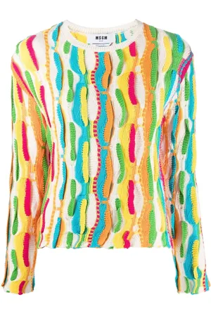 Msgm Ruffle-detail crew-neck jumper