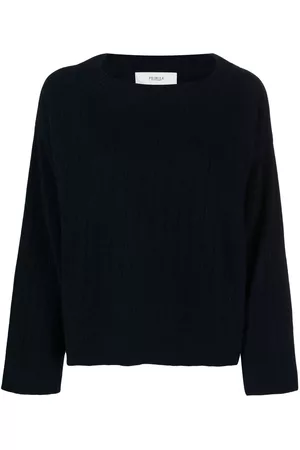 PRINGLE OF SCOTLAND Wide-neck ribbed-knit jumper