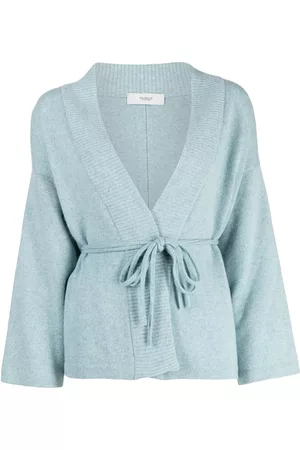 PRINGLE OF SCOTLAND Ribbed-trim tie-waist cardigan