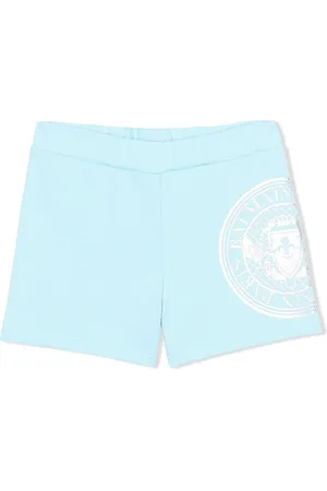 Balmain Logo-print cotton track shorts