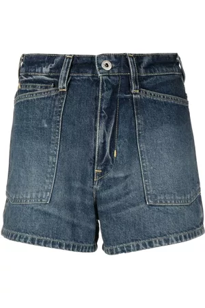 Kenzo Logo-patch denim short shorts