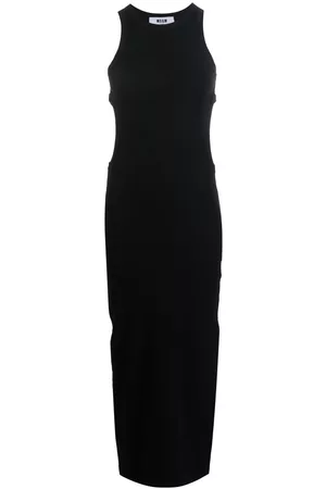 Msgm Cut out-detail sleeveless maxi dress