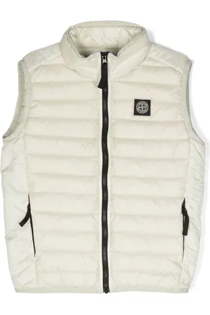 Stone Island Contrasting-detail waistcoat jacket