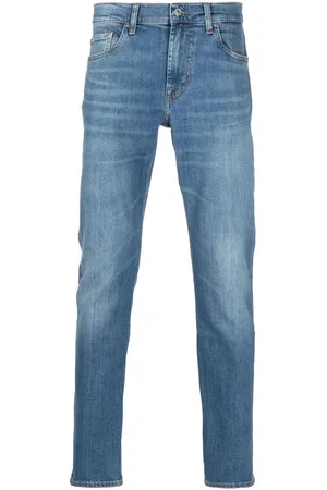 7 for all Mankind Mid-rise slim-fit jeans