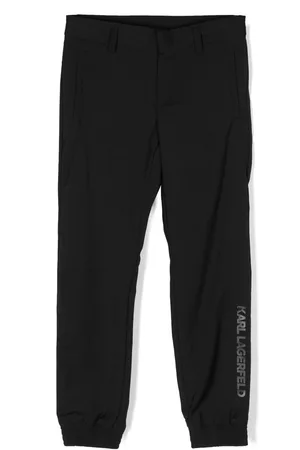 Karl Lagerfeld Ceremony logo-waist trousers