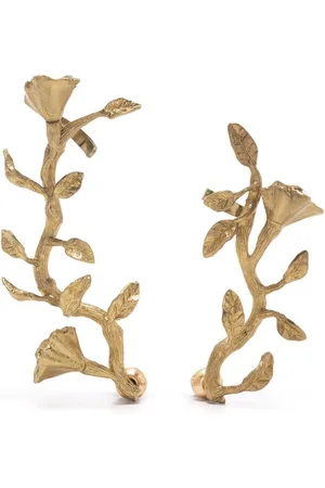 Cult Gaia Floral brushed-effect earrings
