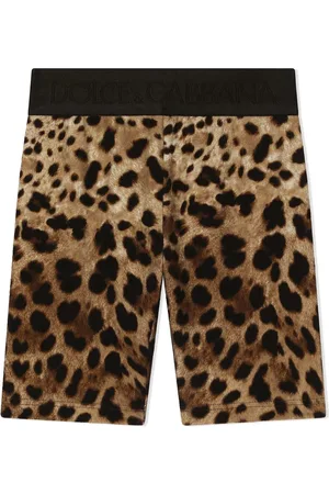 Dolce & Gabbana Interlock leopard-print cycling shorts